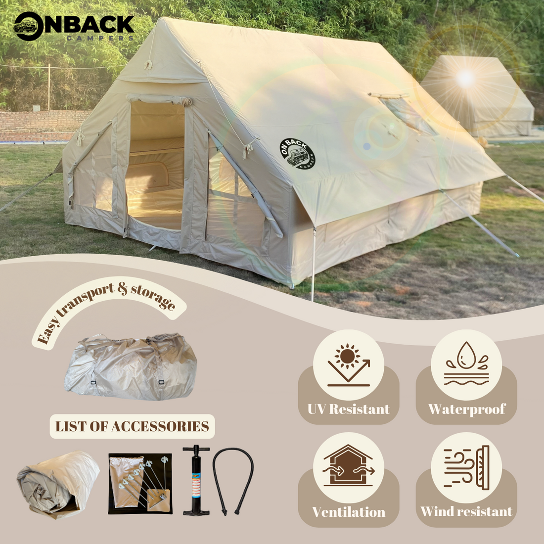 Rent of OBC  Inflatable Tent 3x4