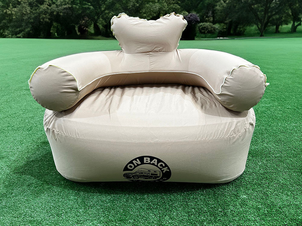 Rent of OBC  Inflatable Single Sofa with LED light stripes (Khaki)