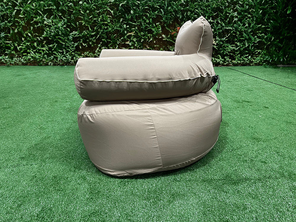 Rent of OBC  Inflatable Single Sofa with LED light stripes (Khaki)