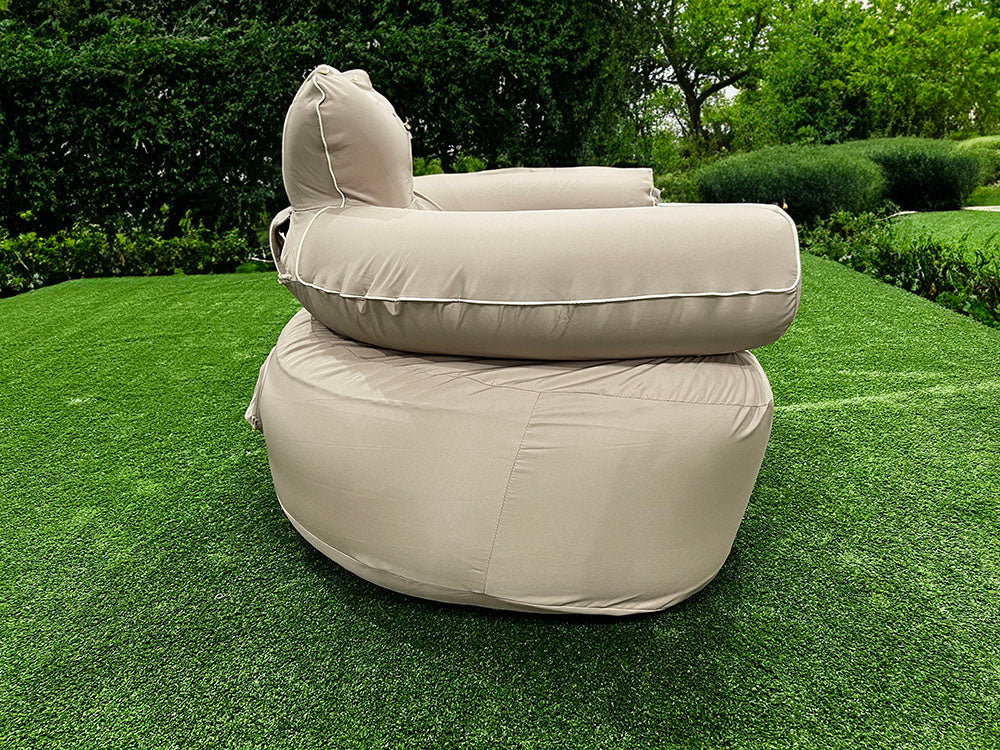 Rent of OBC  Inflatable Single Sofa with LED light stripes (Khaki)