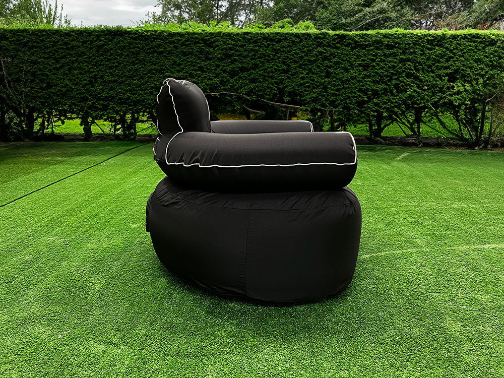 Rent of OBC  Inflatable Single Sofa with LED light stripes (Black)