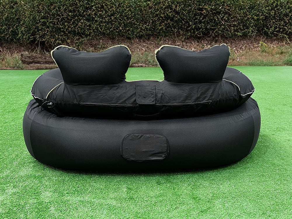 Rent of OBC  Inflatable Double Sofa with LED light stripes (Black)